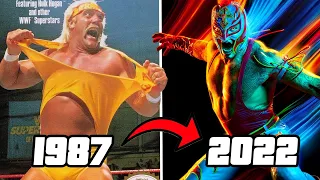 WWE Games Cover Art Evolution - From 1987 to 2022 - also includes mobile games