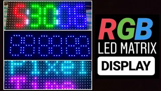 RGB LED matrix Display using ESP8266 | Morphing Clock