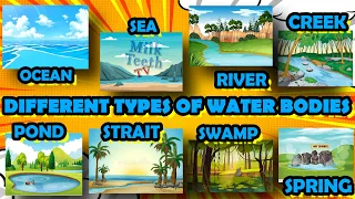 Different Types of water Bodies | Types of Waterforms for kids with pictures and examples