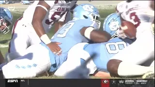 2019 USC vs UNC - Jayce Horn Sack and Fumble, Javon Kinlaw Fumble Recovery