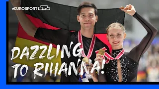 🤩🔥 Minerva Fabienne Hase & Nikita Volodin DAZZLE to Rihanna on way to Grand Prix Osaka triumph