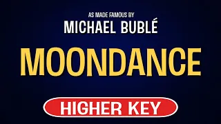 Michael Buble - Moondance | Karaoke Higher Key