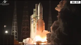 Ariane 5 Flight VA241 LAUNCH With SES-14 / Al Yah 3/ Nasa Gold Satellite