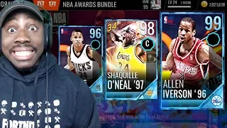 99 OVR DRAFT ROOKIE ALLEN IVERSON IN AWARDS PACK OPENING! NBA Live Mobile 18 Gameplay Ep. 57