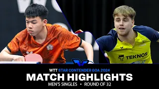 Truls Moregard vs Cheng-Jui Kao | MS R32 | WTT Star Contender Goa 2024