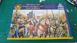 1:72 100 years war, French Knights and Soldiers Italeri - review and unboxing