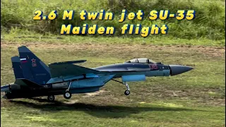 2.6 M su-35 with twin jet maiden flight