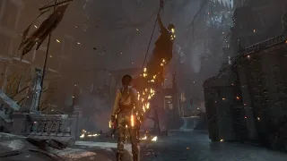 Rise of the Tomb Raider - Derrubando estátua