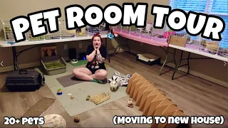 NEW PET ROOM SET-UP & TOUR🐰🐾🐽