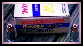Winchester Ranger T 45 ACP 230gr JHP #RA45T Ballistics Gel Test (HD)