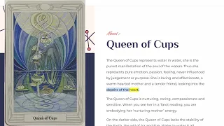 Queen of Cups | Thoth Readings Tarot
