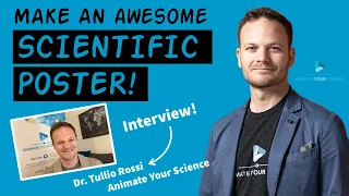 How to design an award-winning conference poster | Dr. Tullio Rossi, Animate Your Science Interview
