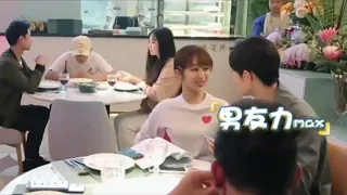 The oath of love BTS YangZi, XiaoZhan, LiuYunrui, practising the dinner scene