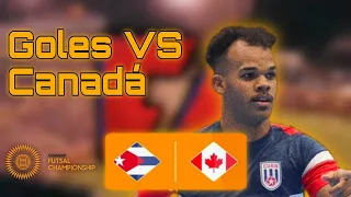 Goles de Cuba, VS Canadá en la Fase de grupos del Campeonato de Futsal de Concacaf de 2024.