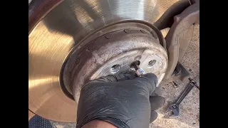 Brake pads and rotors on a 2018 BMW X3