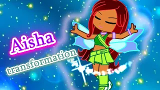 WINX Club - AISHA Magic winx Transformation in Gacha Club!