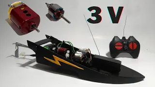 Make a RC Boat from Motor 3V