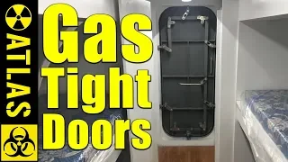 Gas Tight Doors & Bullet Proof Hatches On ATLAS Bomb Shelters.