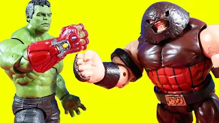 Hulk Superhero Battle With Nano Gauntlet