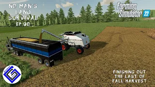 FS 22 No Man’s Land Survival Ep.90-Finishing out the last of fall harvest