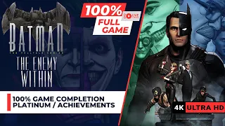 BATMAN | The Telltale Series Season 2 | The Enemy Within FULL GAME Platinum