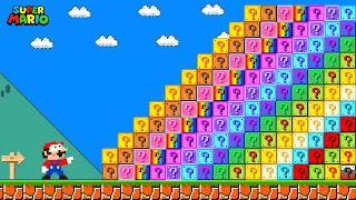 Can Mario Collect 9999 Custom item Blocks in Super Mario Bros.? | Game Animation