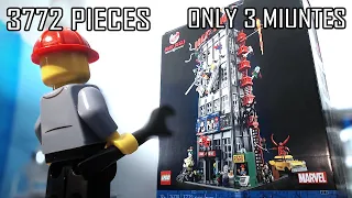 Building The BIGGEST Lego Spider-Man Set In 3 Minutes