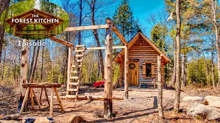 Timber Frame | The Forest Kitchen | Off Grid Log Cabin Build, Ep.1 S1