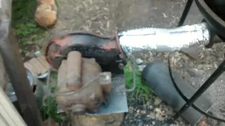 Homemade Forge Blower From Old Parts