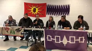 Wet'suwet'en Access Point on Gidimt'en Territory PRESS CONFERENCE IN TYENDINAGA