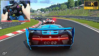 Gran Turismo Sport PS5 Gameplay - Bugatti Vision GT Nurburgring RACE | 4K ULTRA HD 60fps