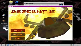 Descent2 retail version for  win95: gameplay4