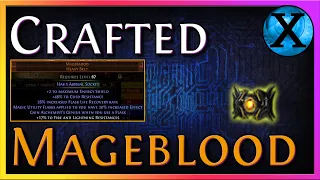Path of Exile 3.18 I Crafted a Mageblood...Sort of.