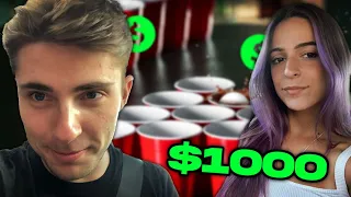 We bet $1000 on CUP PONG...