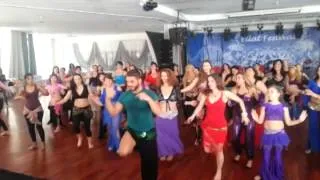 azad kaan in Eilat / ISRAEL with funny Pop Saidi Workshop 2014