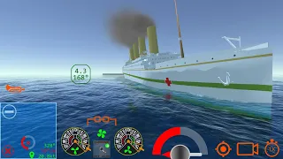 HMHS Britannic Sinking But Good Graphics - Ship Handling Simulator - Ship Mooring 3D