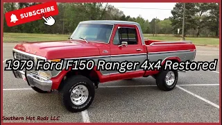 Classic Ford Truck 1979 Ford F-150 Ranger 4x4 Frame-off Restored 4-Speed THE Best of the Best!
