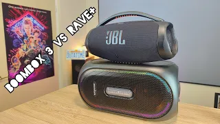 JBL BOOMBOX 3 VS SOUNDCORE RAVE+