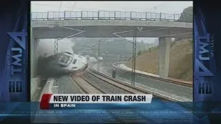 Deadly train crash captured on video