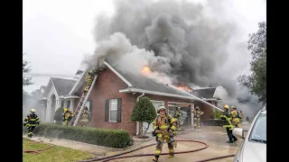 Jacksonville Fire Rescue Department is forced out of a house fire