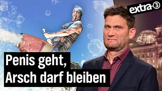 Vorwürfe gegen Rammstein: Penis geht, Arsch darf bleiben | extra 3 vom 15.06.2023 | NDR