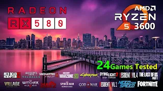 RX 580 | Ryzen 5 3600 | Test in 24 Games