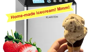 Unbox, review and use the KLarstein selfreezing icecream maker. Do’s and don’ts!