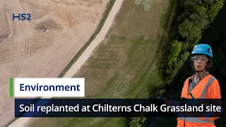 Soil replanted at Chilterns South Portal Chalk Grassland Project