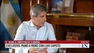 Luis Caputo: "Estamos controlando muchísimo la emisión"