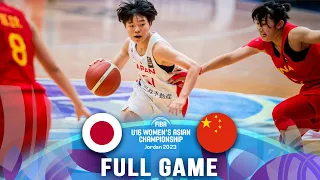 Japan v China | Full Basketball Game | FIBA U16 Women's Asian Championship 2023 - Division A