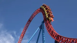 Superman Escape Roller Coaster Ride at Movie World Gold Coast, Australia