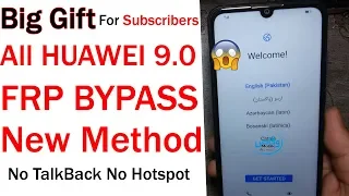 BOOM!!! ALL HUAWEI 2019 FRP/Google Lock Bypass Android 9 Pie/EMUI 9.0 NEW METHOD| Y6 prime 2019 FRP