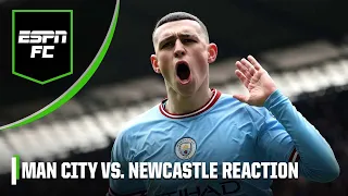 Pep Guardiola's side keep the PRESSURE on Arsenal! Man City vs. Newcastle REACTION! | ESPN FC