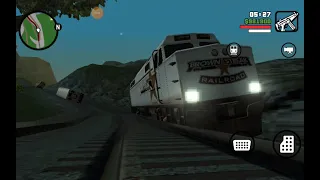 descarrilando el tren | Grand theft auto San Andreas ( Android ) |